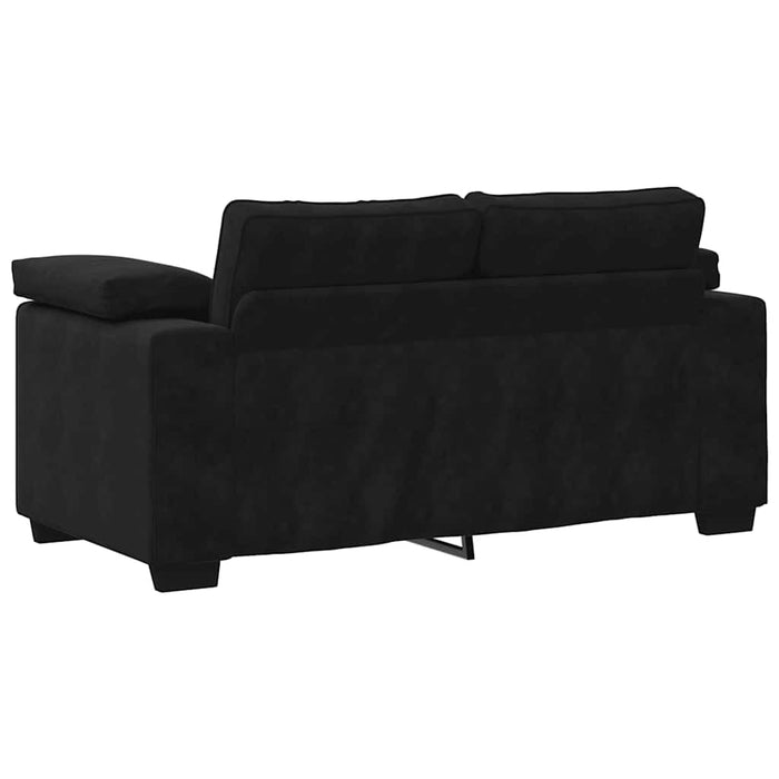 Loveseat Sofa Black 120 Cm Velvet Aobpxlx