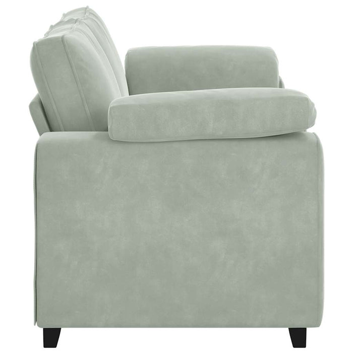 Loveseat Sofa Light Grey 140 Cm Velvet Aobpxli