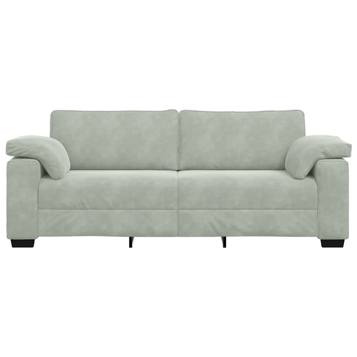 3-Seater Sofa Light Grey 178 Cm Velvet Aobpxii