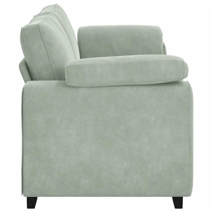3-Seater Sofa Light Grey 178 Cm Velvet Aobpxii