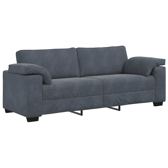 3-Seater Sofa Dark Grey 178 Cm Velvet Aobpxin