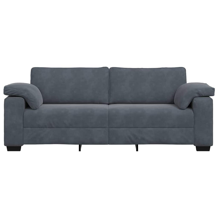 3-Seater Sofa Dark Grey 178 Cm Velvet Aobpxin
