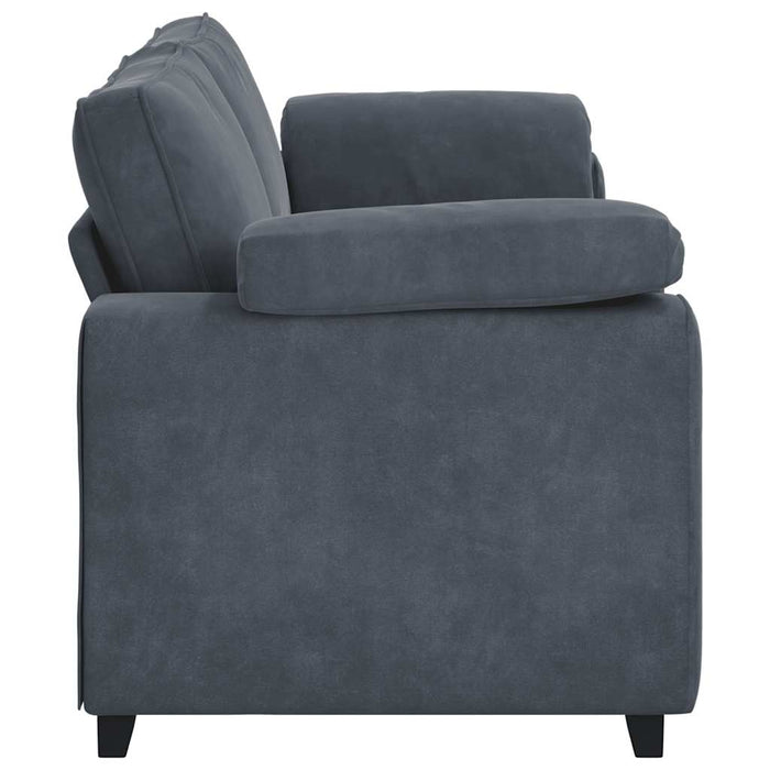 3-Seater Sofa Dark Grey 178 Cm Velvet Aobpxin