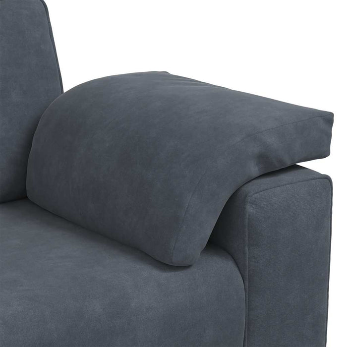 3-Seater Sofa Dark Grey 178 Cm Velvet Aobpxin