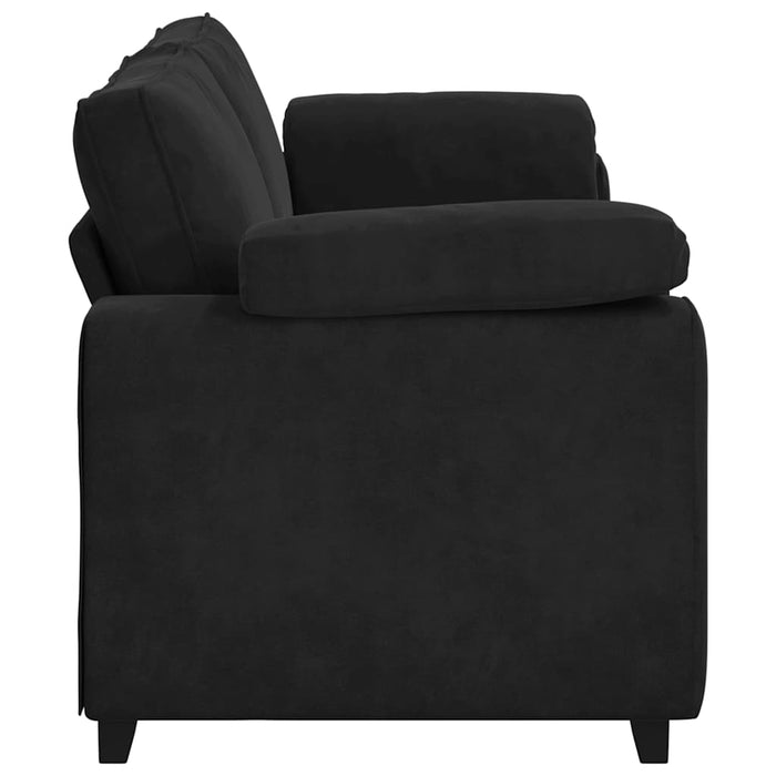 3-Seater Sofa Black 178 Cm Velvet Aobpxnx