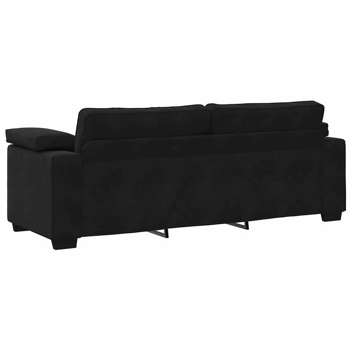 3-Seater Sofa Black 178 Cm Velvet Aobpxnx