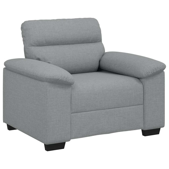 Sofa Chair Light Grey 60 Cm Fabric Aobpxni