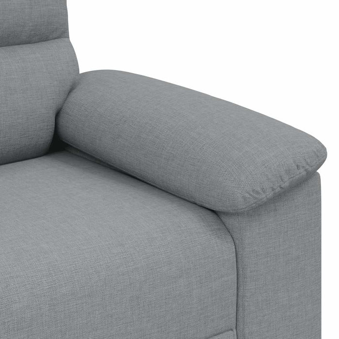 Sofa Chair Light Grey 60 Cm Fabric Aobpxni