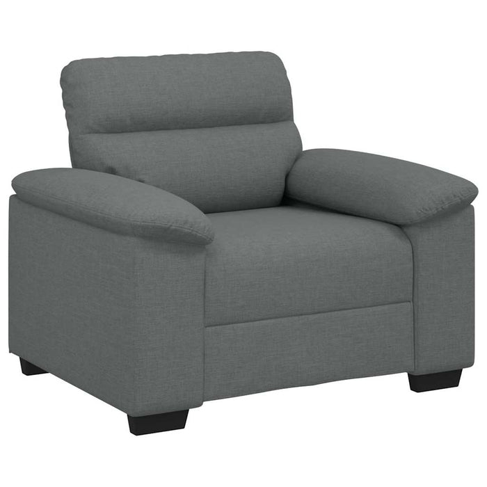 Sofa Chair Dark Grey 60 Cm Fabric Aobpxnn