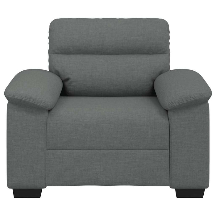 Sofa Chair Dark Grey 60 Cm Fabric Aobpxnn