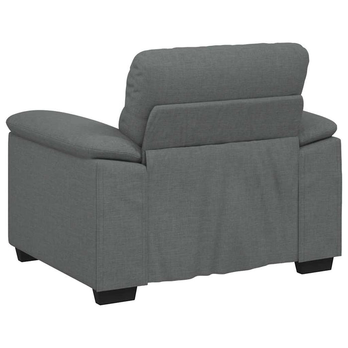 Sofa Chair Dark Grey 60 Cm Fabric Aobpxnn