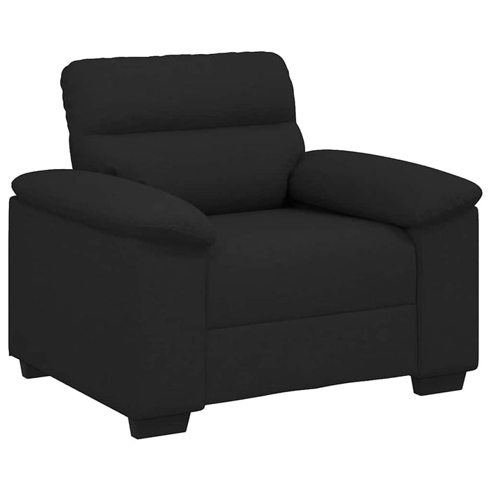 Sofa Chair Black 60 Cm Fabric Aobpxnk