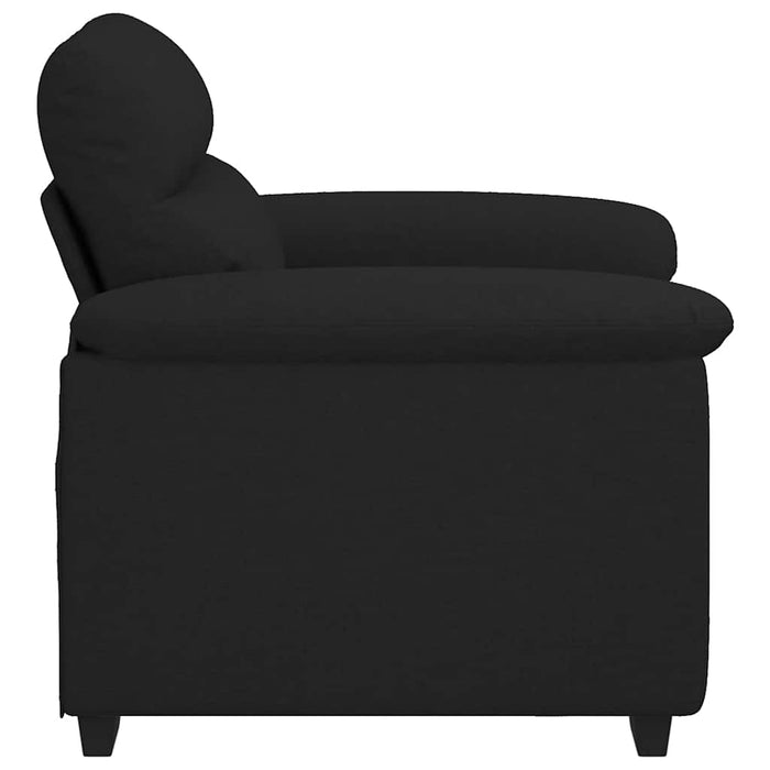 Sofa Chair Black 60 Cm Fabric Aobpxnk