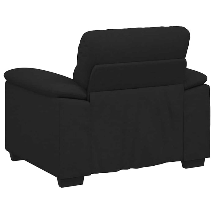 Sofa Chair Black 60 Cm Fabric Aobpxnk
