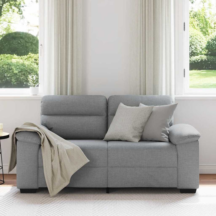 2-Seater Sofa Light Grey 120 Cm Fabric Aobpxki