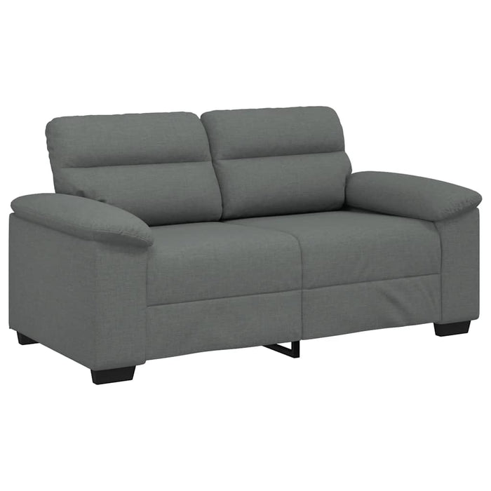 2-Seater Sofa Dark Grey 120 Cm Fabric Aobpxkn