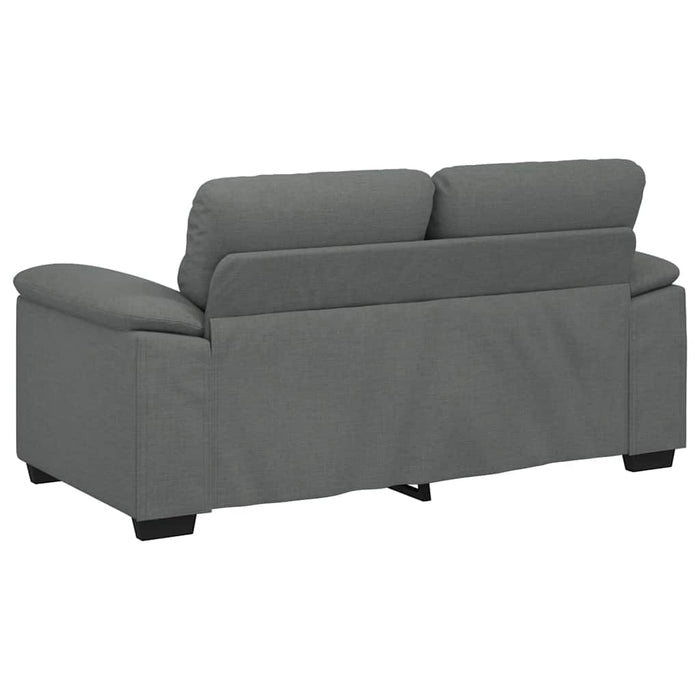 2-Seater Sofa Dark Grey 120 Cm Fabric Aobpxkn