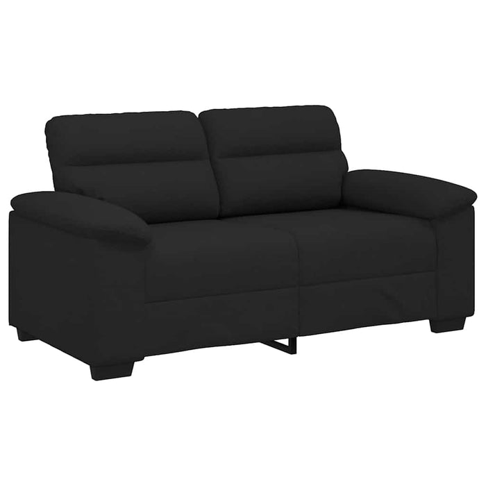 2-Seater Sofa Black 120 Cm Fabric Aobpxkk