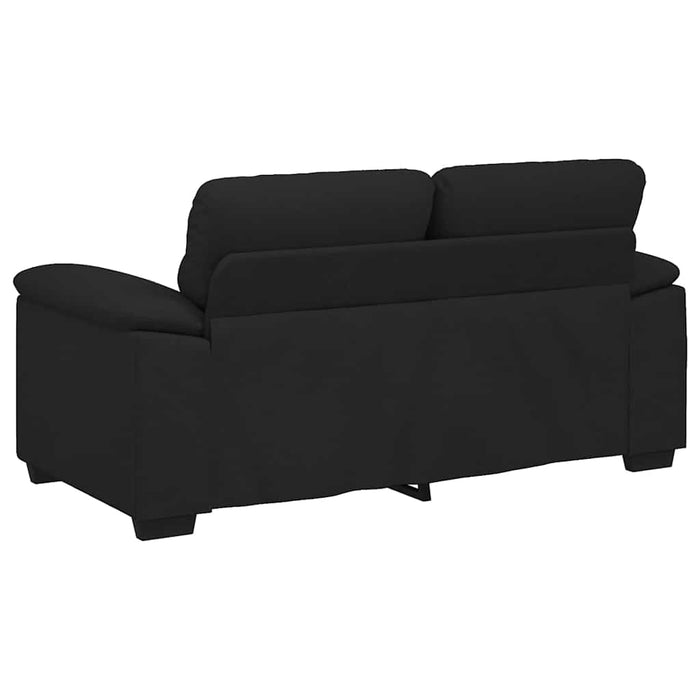 2-Seater Sofa Black 120 Cm Fabric Aobpxkk