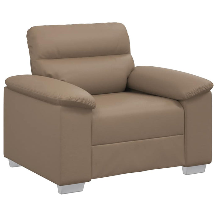 Sofa Chair Cappuccino 60 Cm Faux Leather Aobpttb
