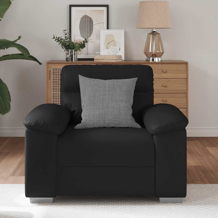 Sofa Chair Black 60 Cm Faux Leather Aobptto