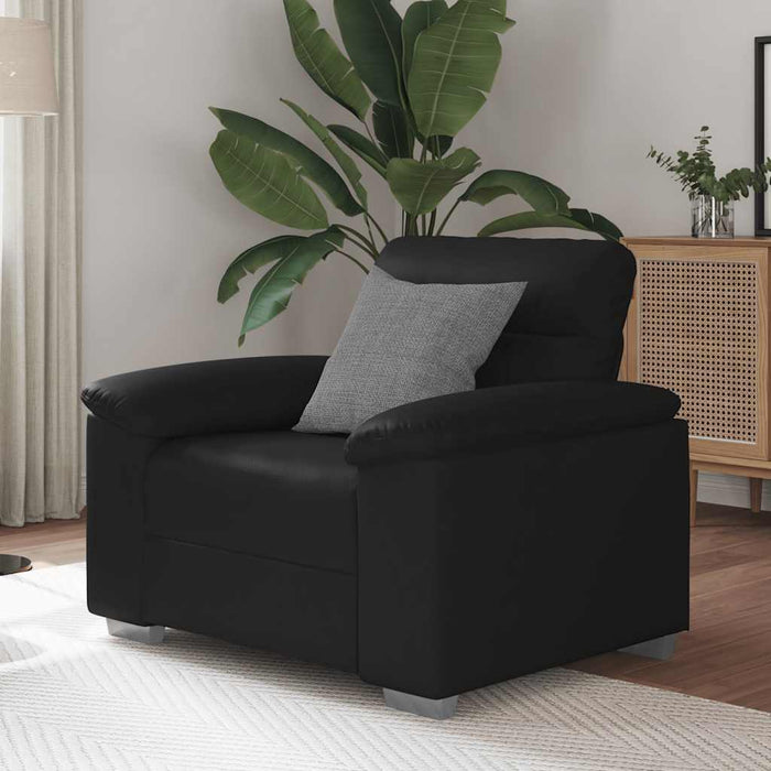 Sofa Chair Black 60 Cm Faux Leather Aobptto
