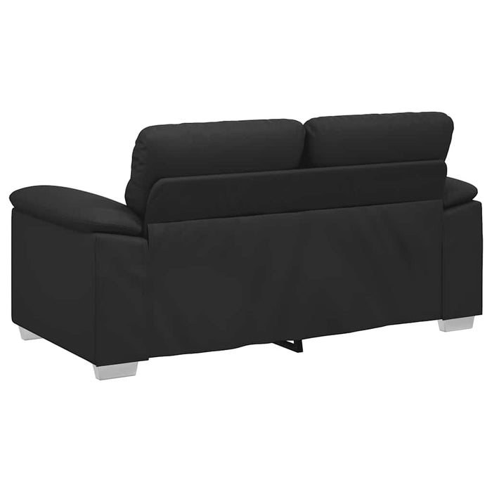 2-Seater Sofa Black 120 Cm Faux Leather Aobptti