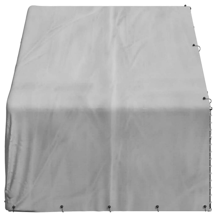 Outdoor Dog Kennel With Cover 3X2X1.9 M Galvanised Steel Aobpabk