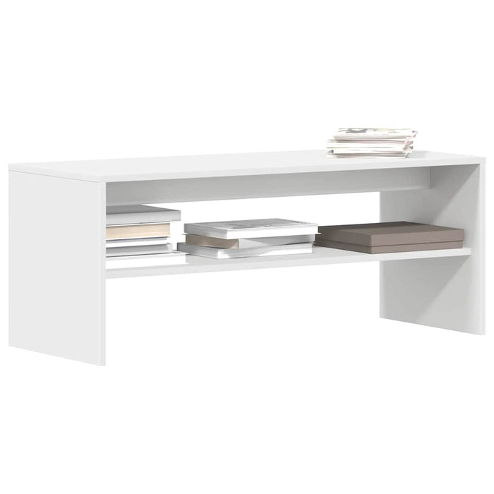 Tv Cabinet White 100X40X40 Cm Engineered Wood Npkoon