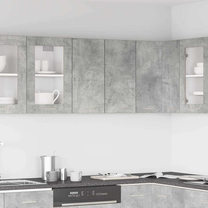 Kitchen Wall Cabinet Concrete Grey 60X31X60 Cm Engineered Wood Nloxxn