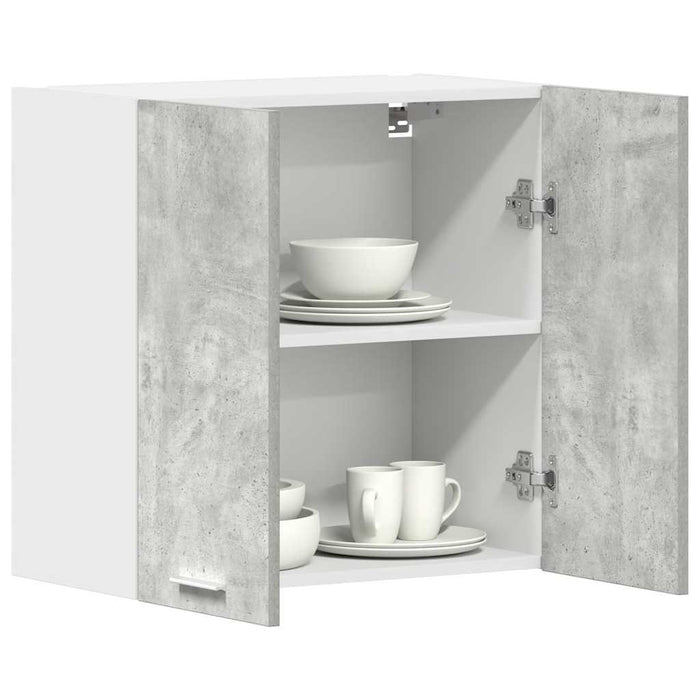 Kitchen Wall Cabinet Concrete Grey 60X31X60 Cm Engineered Wood Nloxxn