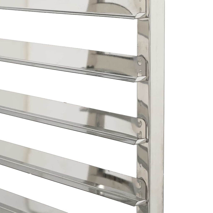 Tray Trolley With 12 Gn Containers 75X55X87 Cm Stainless Steel Aobnbia