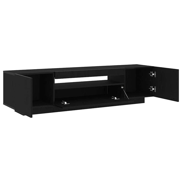 Tv Cabinet Black 160 X 35 X 40 Cm Engineered Wood Nloobt