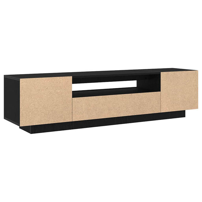 Tv Cabinet Black 160 X 35 X 40 Cm Engineered Wood Nloobt