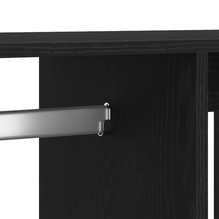 Wardrobe Black Oak 80X40X110 Cm Engineered Wood Nlxbln