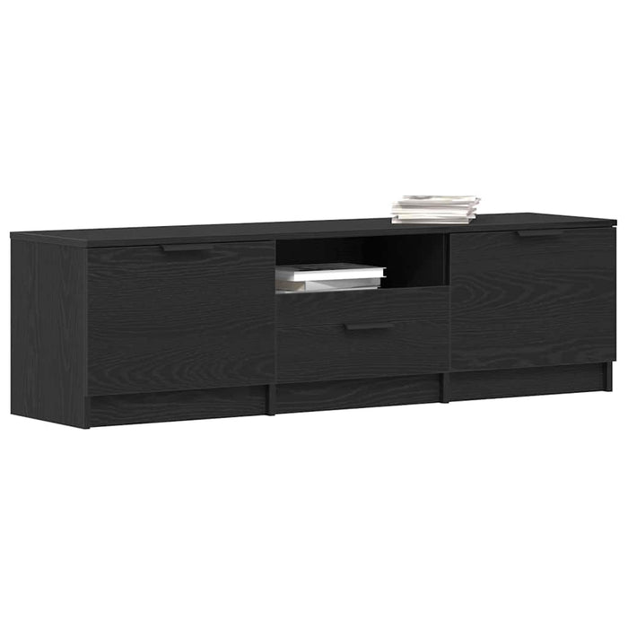 Tv Cabinet With Drawer Black 140 X 35 X 40 Cm Engineered Wood Nlxbnn
