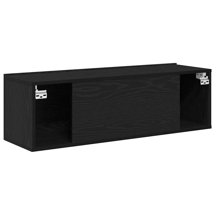 Tv Cabinet 2 Pcs Black 100 X 30 X 30 Cm Engineered Wood Nlxobl