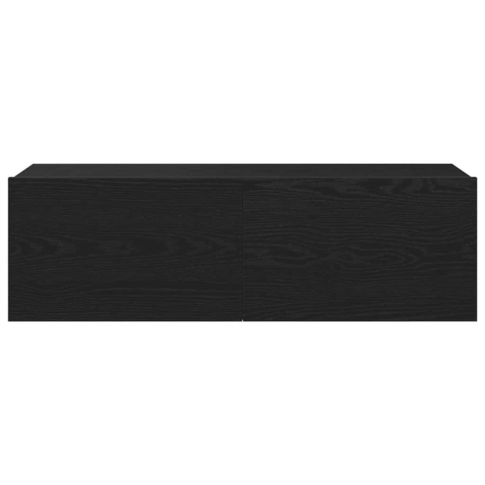 Tv Cabinet 2 Pcs Black 100 X 30 X 30 Cm Engineered Wood Nlxobl