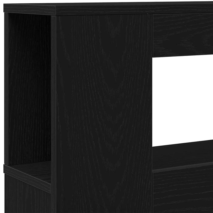 Led Headboard Black Oak 140 X 18.5 X 103.5 Cm Engineered Wood Nlxxox