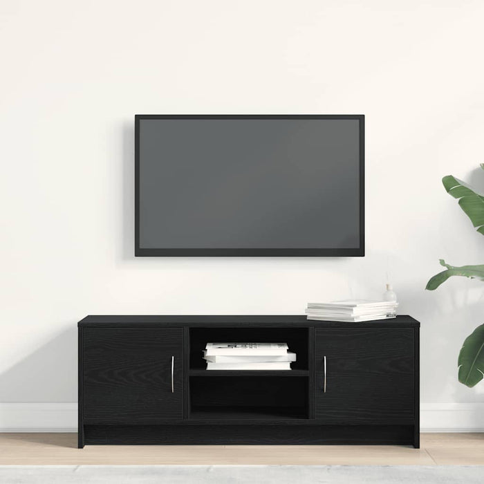 Tv Cabinet Black Oak 102X30X37.5 Cm Engineered Wood Nlxaoo