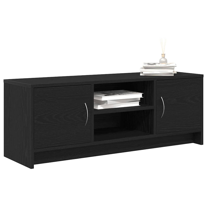 Tv Cabinet Black Oak 102X30X37.5 Cm Engineered Wood Nlxaoo