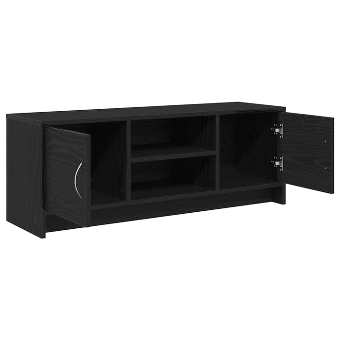 Tv Cabinet Black Oak 102X30X37.5 Cm Engineered Wood Nlxaoo
