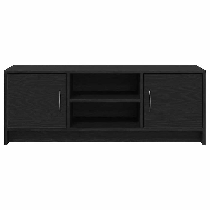 Tv Cabinet Black Oak 102X30X37.5 Cm Engineered Wood Nlxaoo