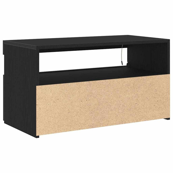 Tv Cabinet 2 Pcs Black 75 X 35 X 40 Cm Engineered Wood Nlxppn