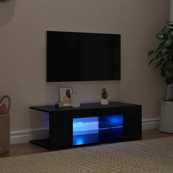 Tv Cabinet Black 90 X 39 X 30 Cm Engineered Wood Nlxplx