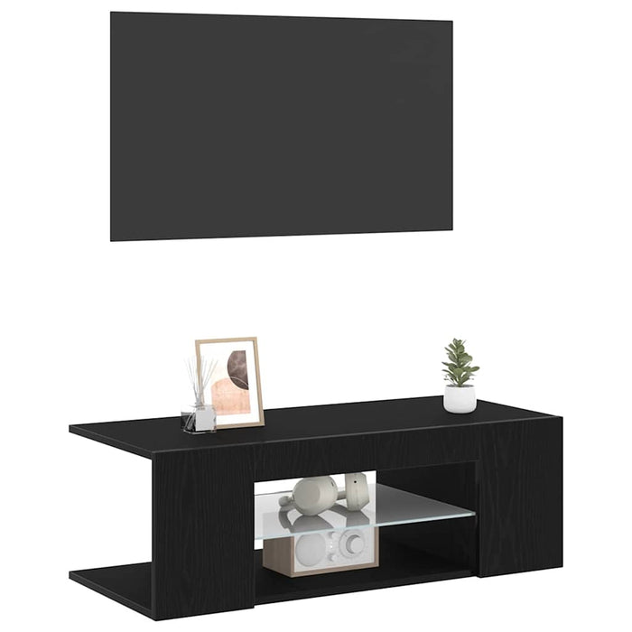 Tv Cabinet Black 90 X 39 X 30 Cm Engineered Wood Nlxplx