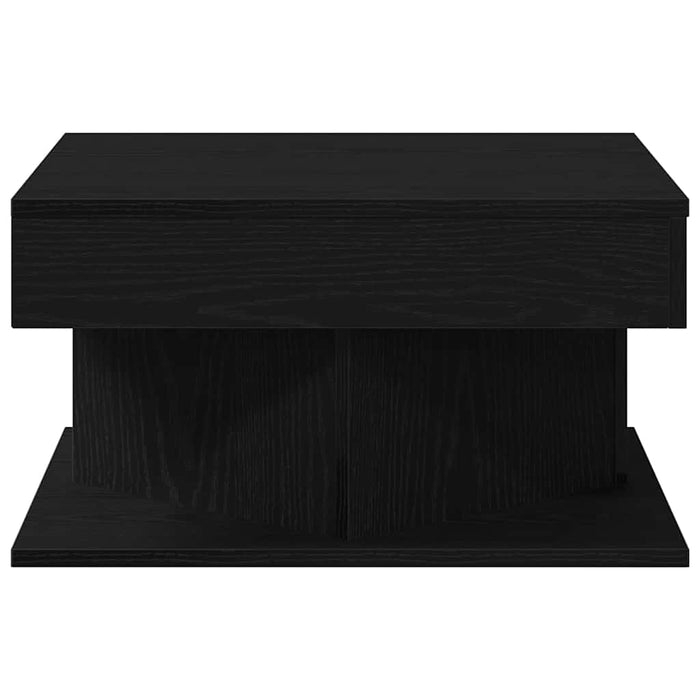 Coffee Table Black Oak 57 X 57 X 30 Cm Engineered Wood Nlxllp