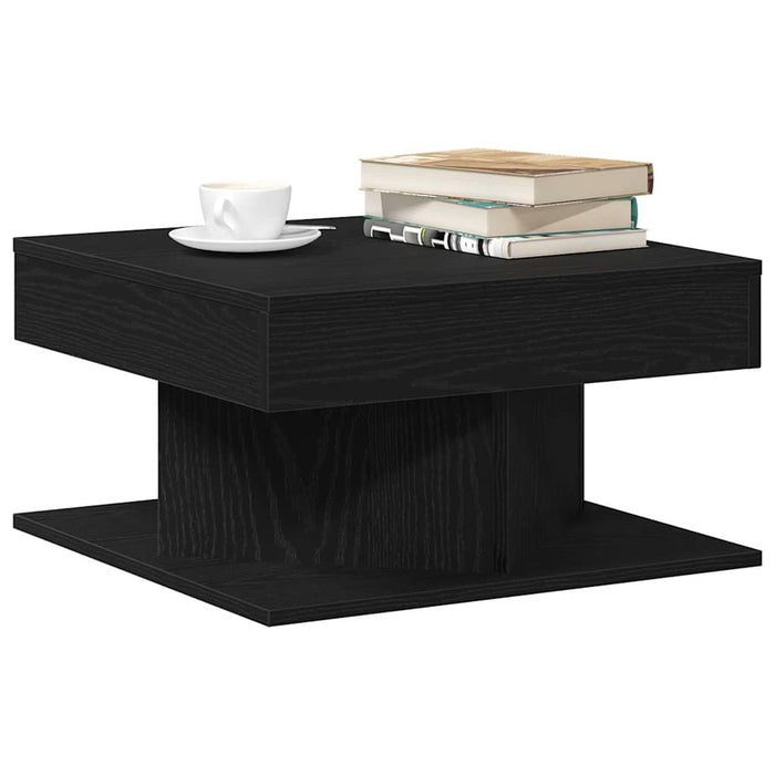 Coffee Table Black Oak 57 X 57 X 30 Cm Engineered Wood Nlxllp