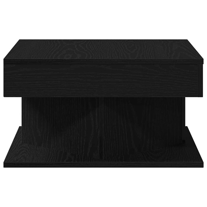 Coffee Table Black Oak 57 X 57 X 30 Cm Engineered Wood Nlxllp