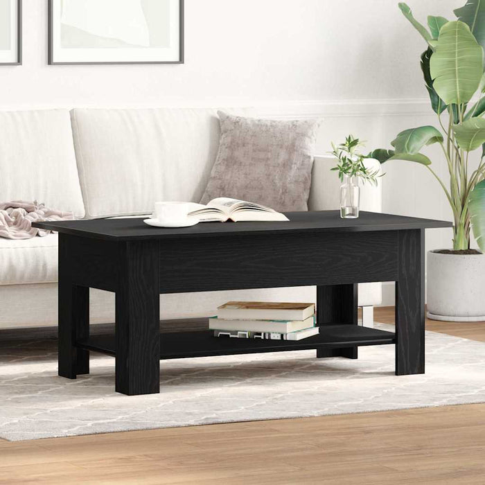 Coffee Table Black Oak 102 X 55 X 42 Cm Engineered Wood Nlxioo